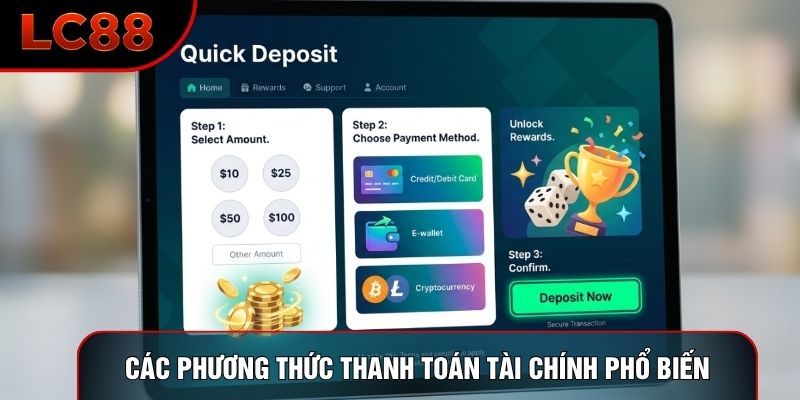 Các phương thức thanh toán tài chính phổ biến