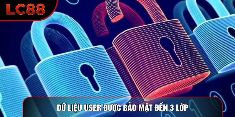 Dữ liệu User được bảo mật đến 3 lớp