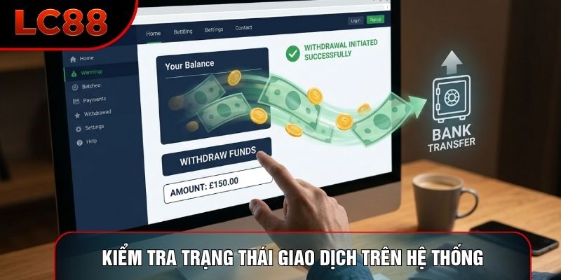 Kiểm tra trạng thái giao dịch trên hệ thống